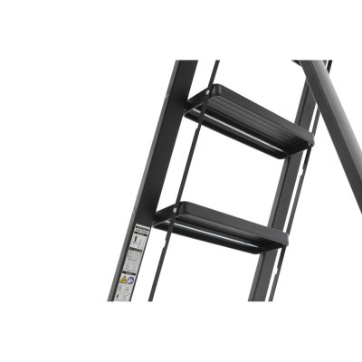 Schůdky jednostranné SLIM 2, černé, nosnost 150kg